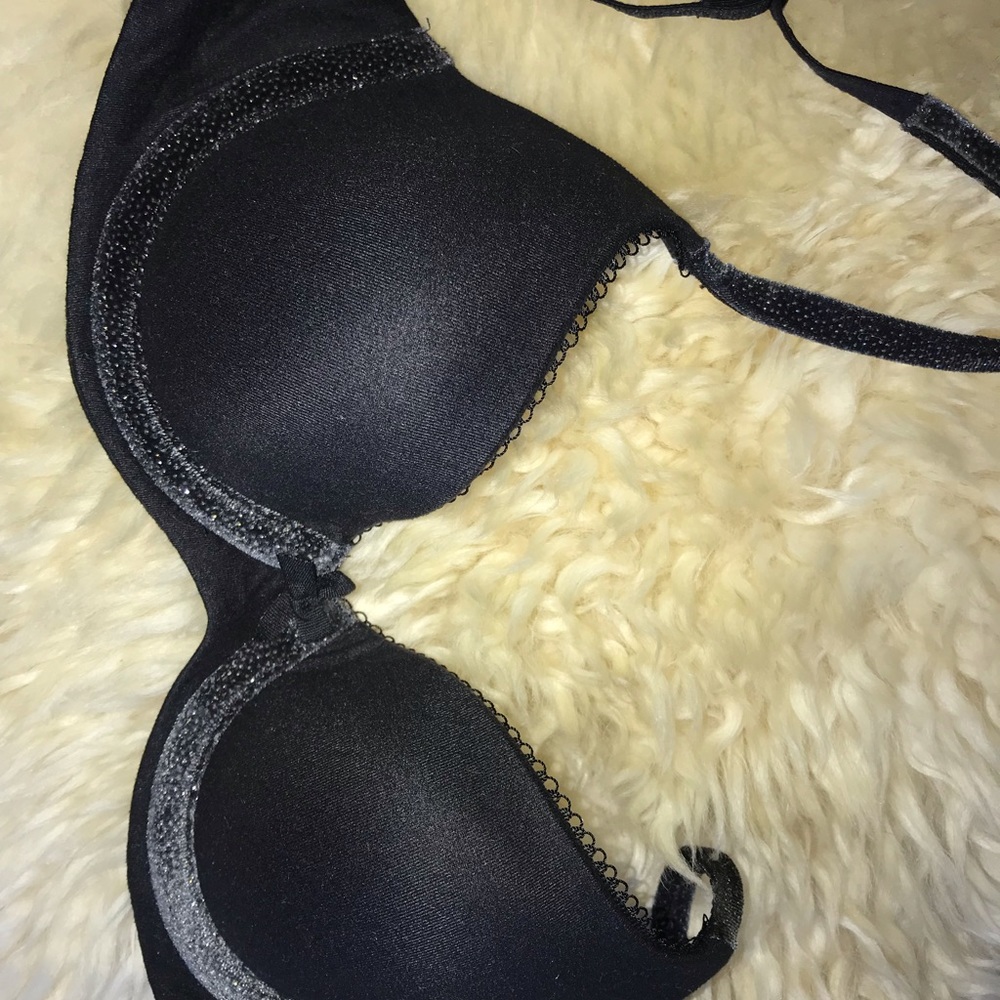 Charcoal gray BODY BY VS 32A with velvet sparkle
